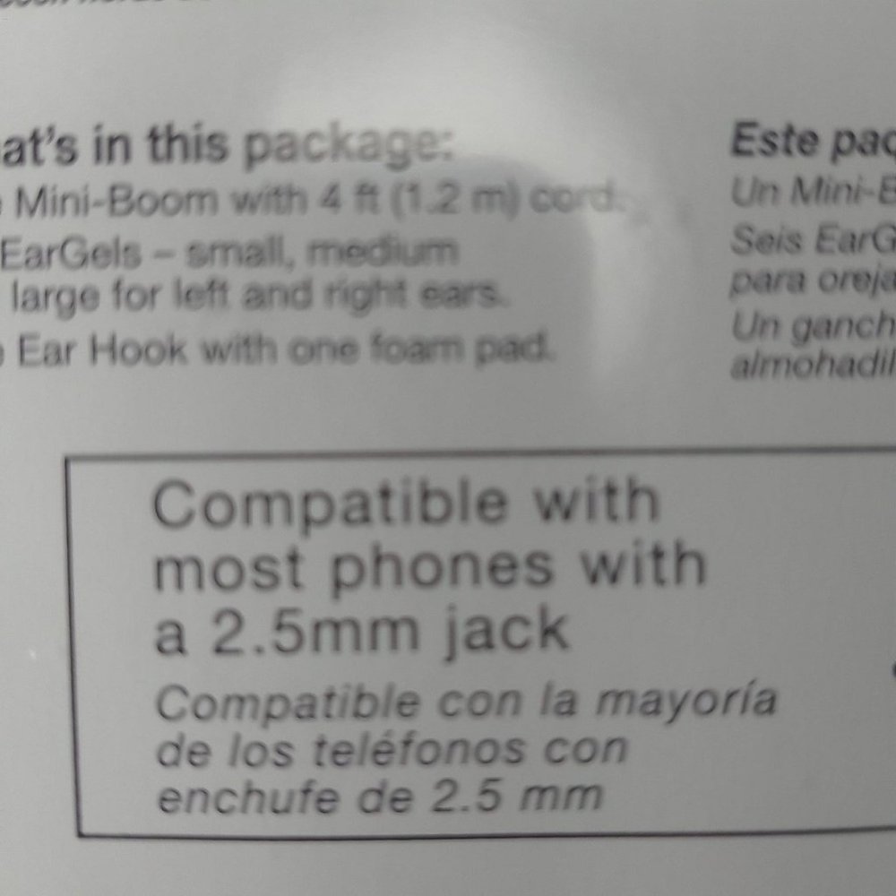 Verizon Wireless Mini Boom Headset 2.5mm Jack - Picture 3 of 4
